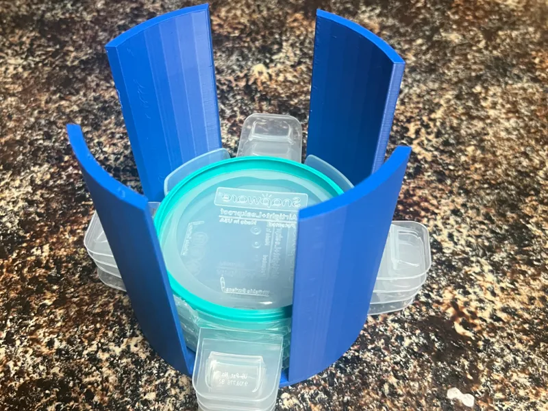 Small Reusable Container Lid Holder