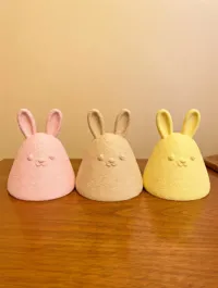 Lampe lapin de Pâques pelucheux — photo 3