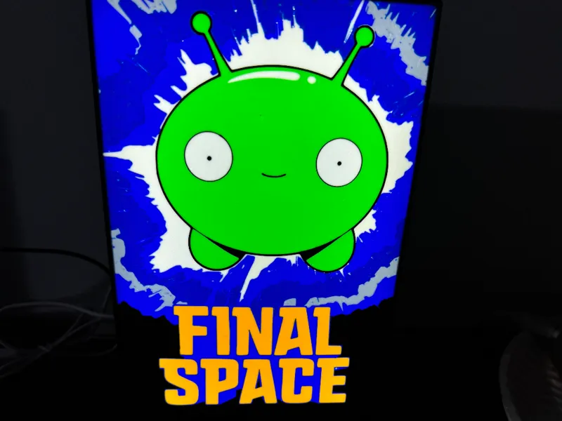 Final Space - Mooncake - LED Light Up Sign