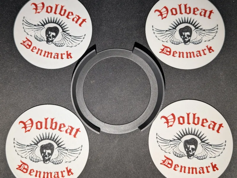 Volbeat Coaster Set incl. Holder