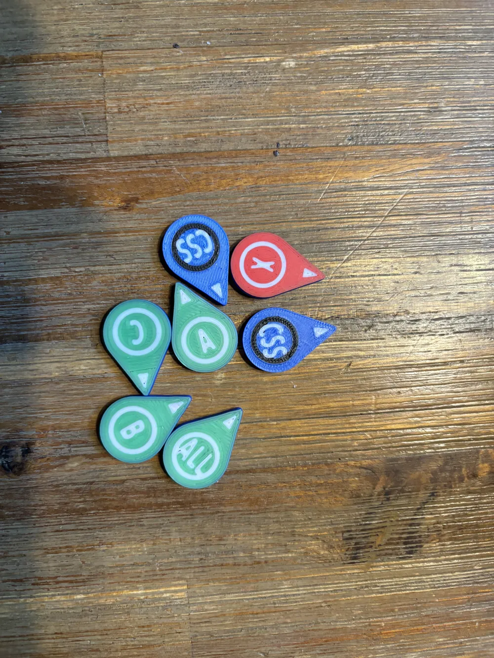 Fire Tokens for Nemesis and Nemesis Lockdown - 12 Pieces