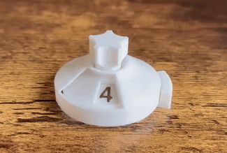 Clicky wound tracker (0-29) Print in place!