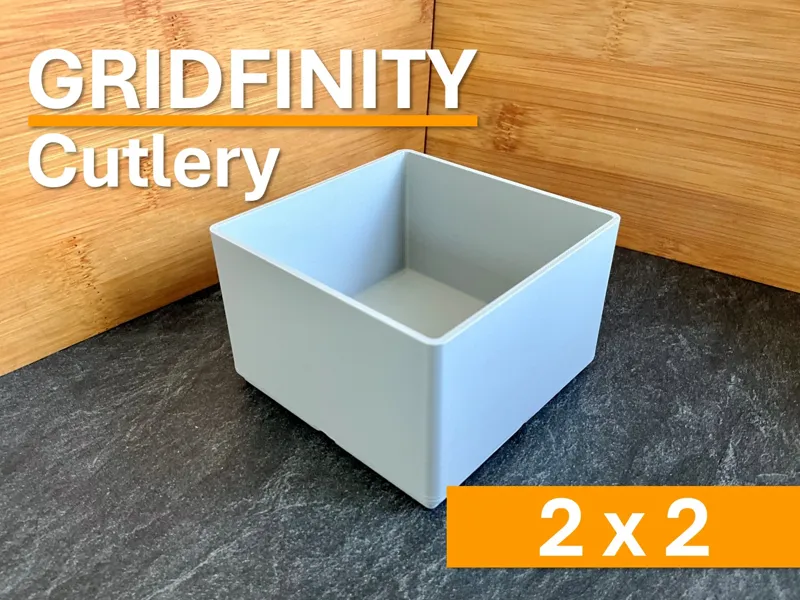 2x2 Gridfinity Besteckorganizer
