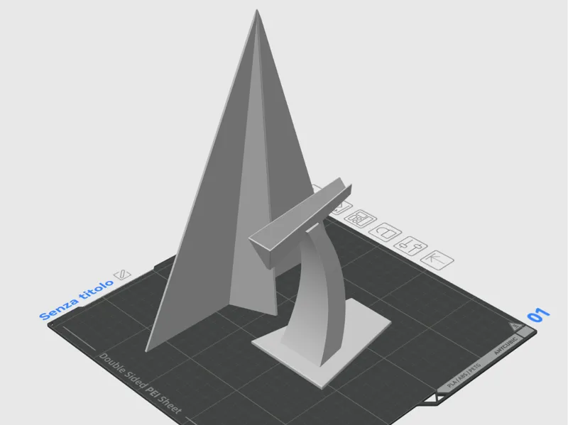 Paper plane with stand