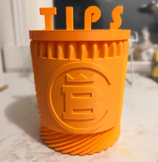 Tip Jar with Twist Design for Businesses