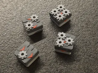 Factorio Belt Keycaps — Expanded Tier × Color Set