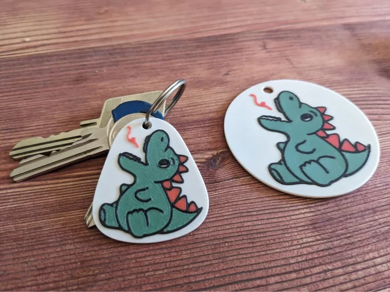 Dino Companion Keychain