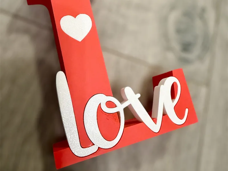 Love Valentinstag Display