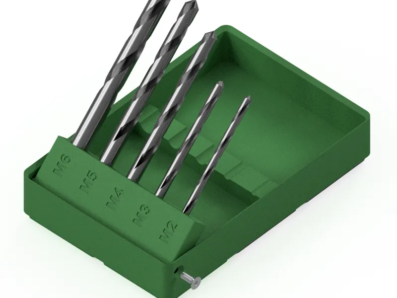 Gridfinity for ruthex threaded inserts drill set