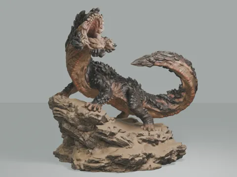 Escenografía en miniatura: Balahara - Monster Hunter Diorama #046 — referencia de MakerWorld