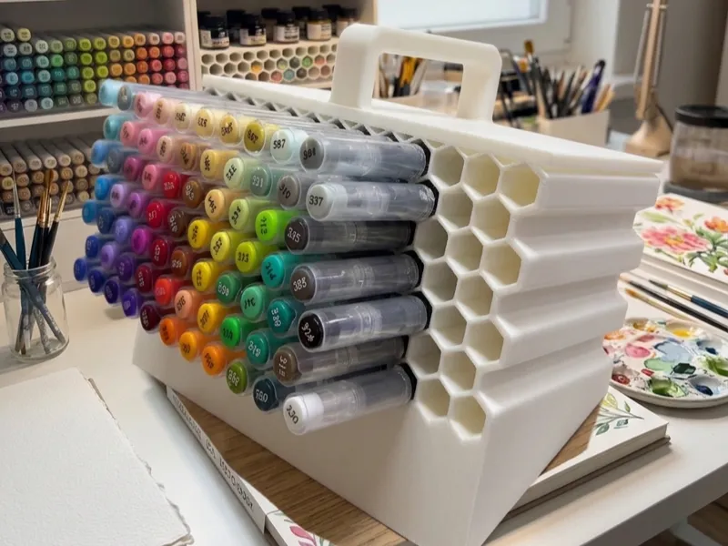 Acrylic marker holder