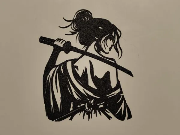 Guerrier japonais (silhouette)