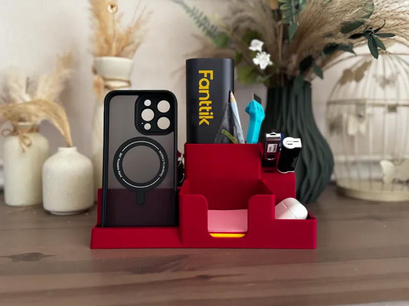 Schreibtisch Organizer mit USB- & SD-Karten-Slots