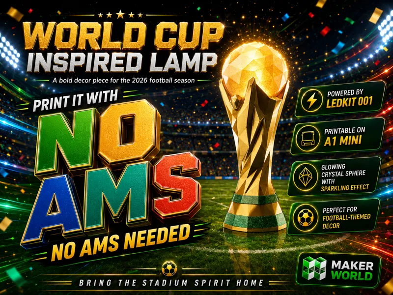 WorldCup Trophy Lamp - No AMS - A1/A1 mini