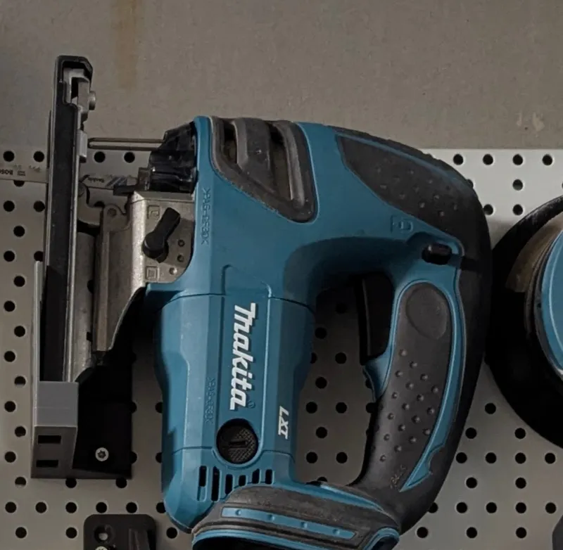 Makita jigsaw holder for Pegboard Tego