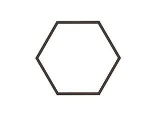 6" Hexagon Blank