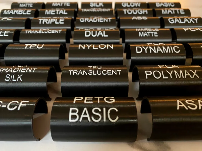 1" Dowel Rod Filament Name Tags