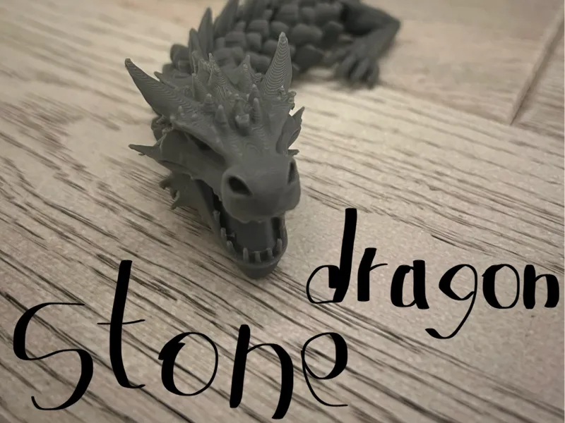 Flexi realistic dragon (stone dragon)