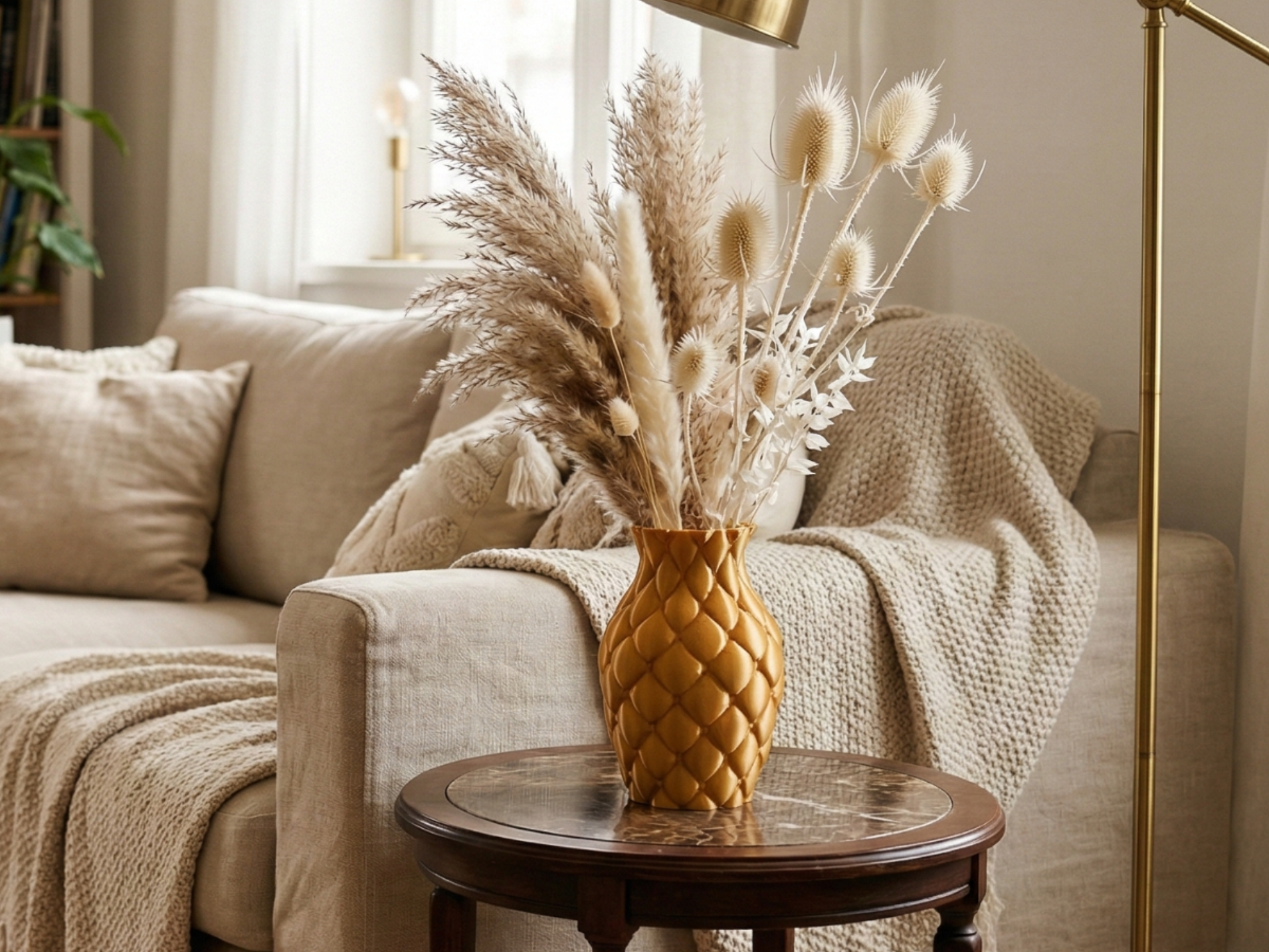 Elegant Fabric Texture Vase - 18cm