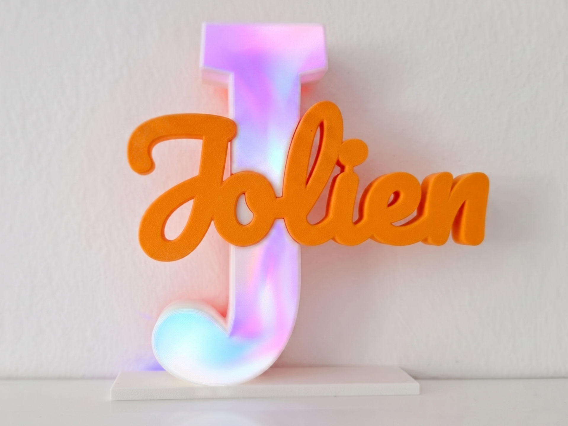 Customizable 3D Lightbox name generator