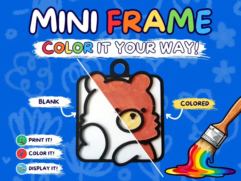Mini Frames - Thoughtful Bear