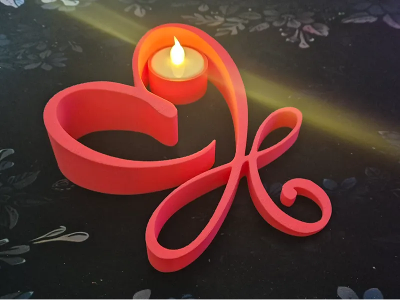 Porta candela a cuore idea per san valentino