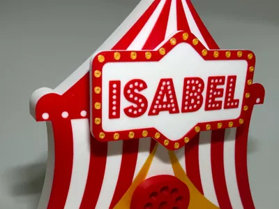 Customizable Circus-Themed Sign