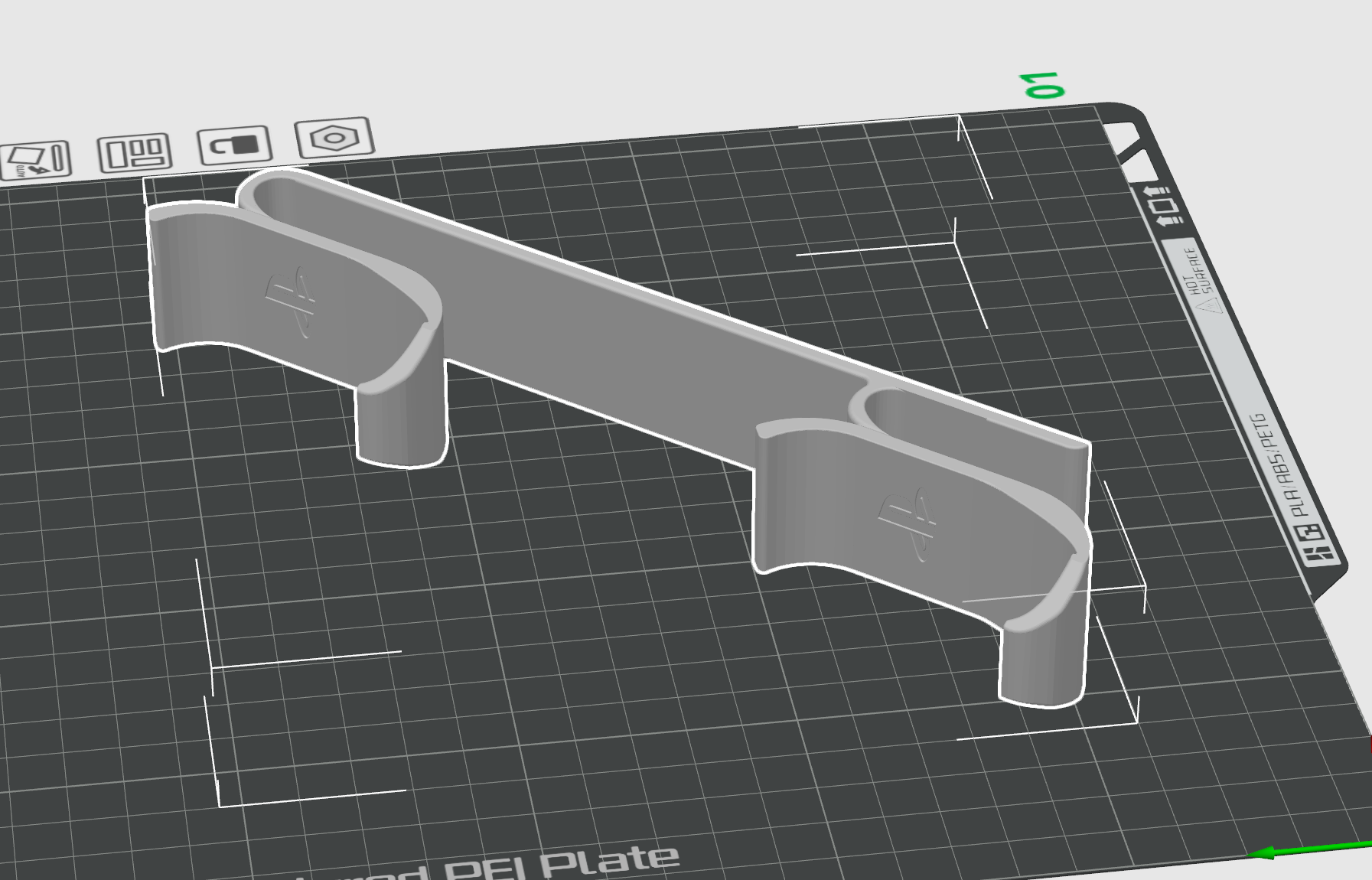 Miniatura 2 do modelo 3D PS5 Controller Holder for Wall