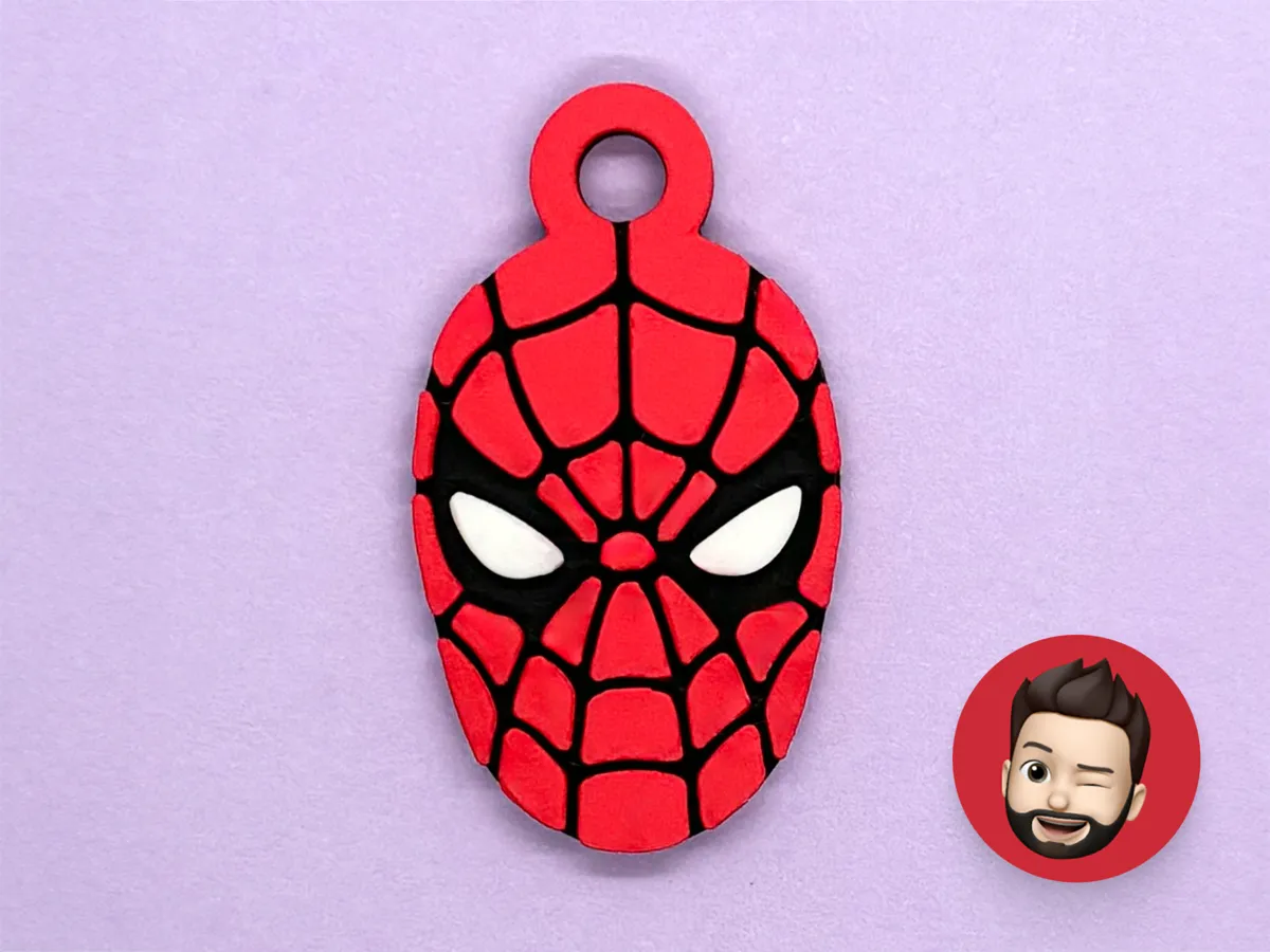 Superheroes Spiderman keychain - Free 3D Print Model - MakerWorld