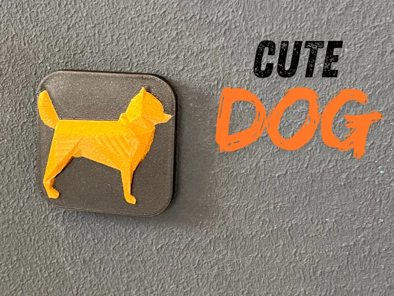 Cute dog magnet