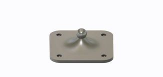 Wall mount for 17mm ball