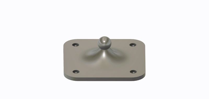 Wall mount for 17mm ball