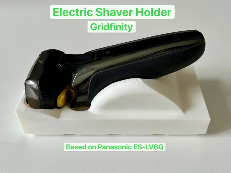 Gridfinity Electric Shaver Stand (Panasonic 6Q)