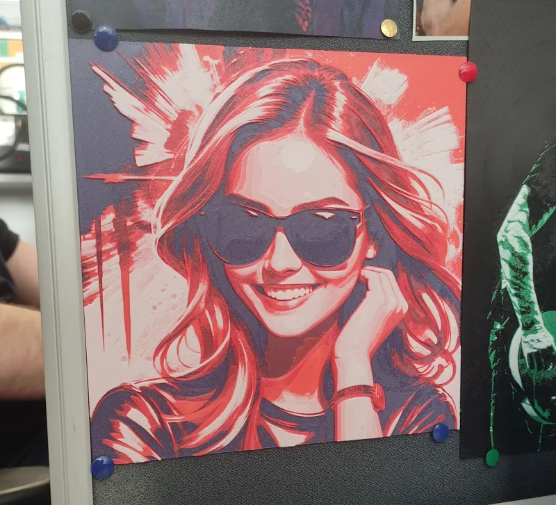 Girl in Sunglasses (HueForge)
