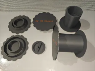 Universal Spulen Gewichtsbehälter 53mm bis 68mm