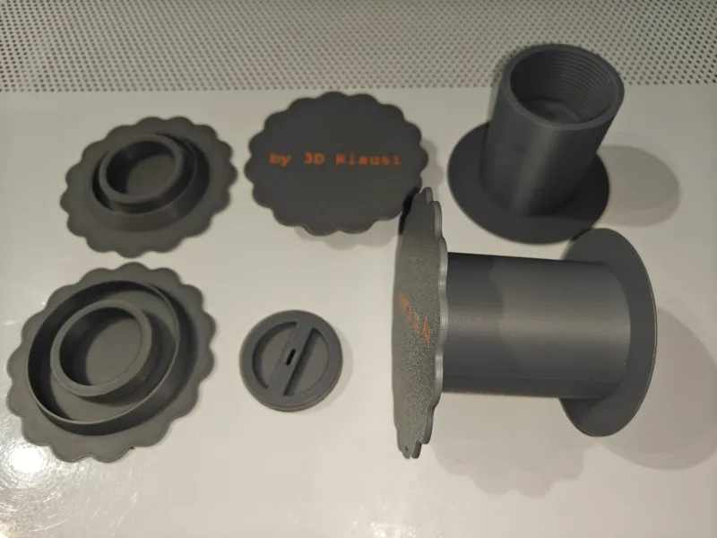 Universal Spulen Gewichtsbehälter 53mm bis 68mm