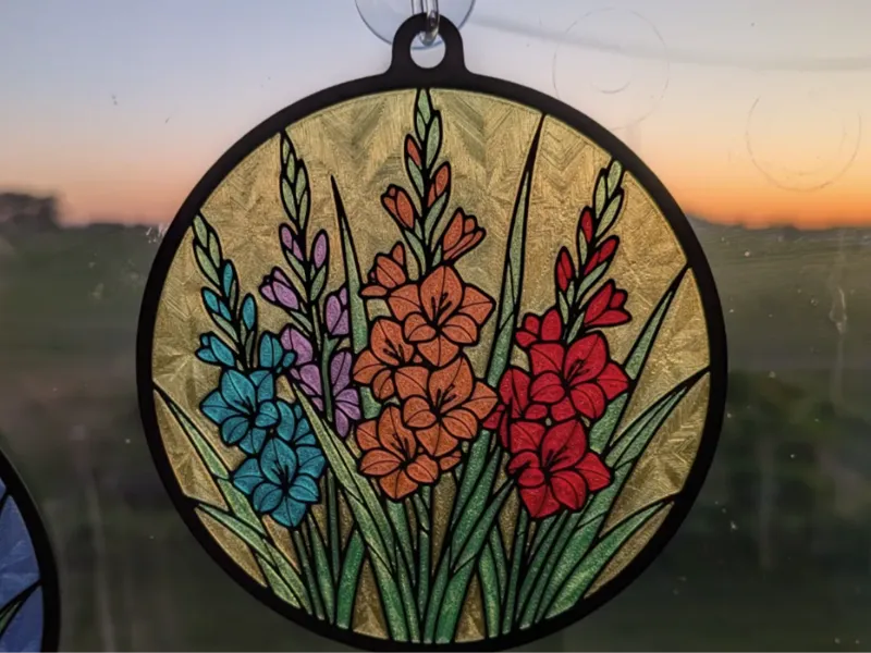 Gladiolas Sun Catcher