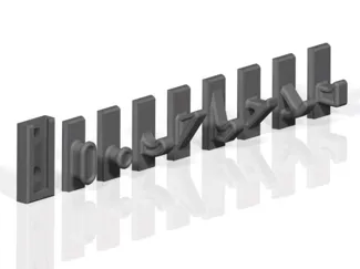 Wall hook with one mount and eight hook type