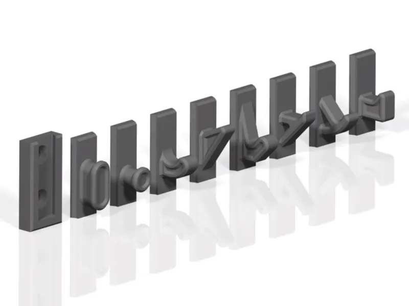 Wall hook with one mount and eight hook type