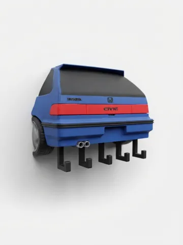 Soporte: Honda Civic EF9 Wall Key Holder — vista de referencia 3