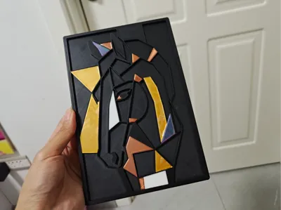 Horse (Abstract Art) Best use for leftover filament art