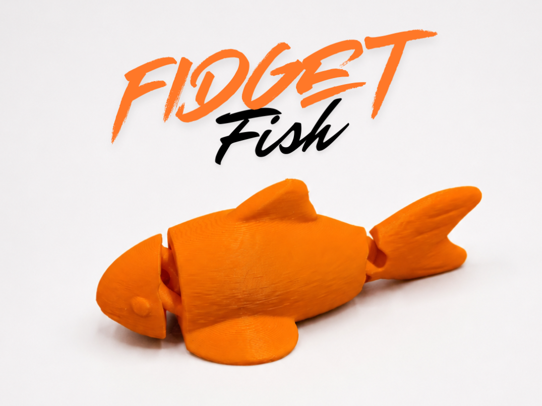 Flexi Fidget Fish – Articulated Print-In-Place Toy