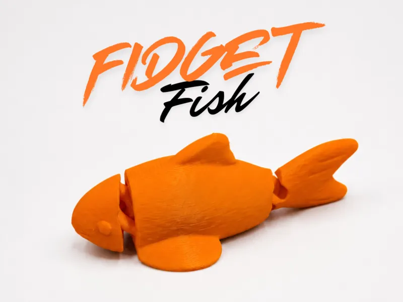Flexi Fidget Fish – Articulated Print-In-Place Toy