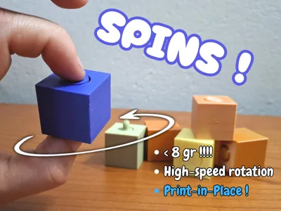 Mini Spinner Cube - High Speed Fidget Toy