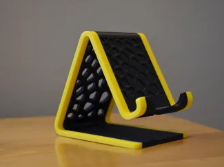 Voronoi Mobile Phone Stand V3 (No supports!)