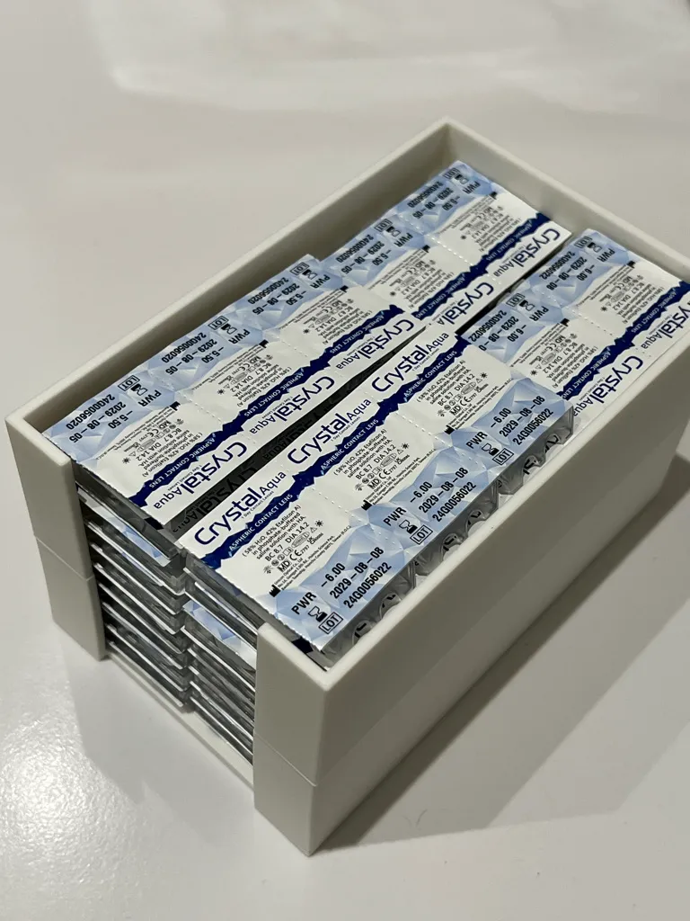 Contact lens storage box (three months supply) - Free 3D Print Model ...