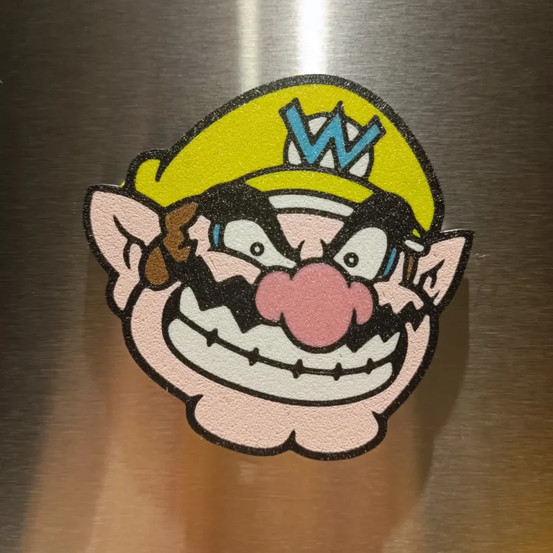Wario fridge magnet