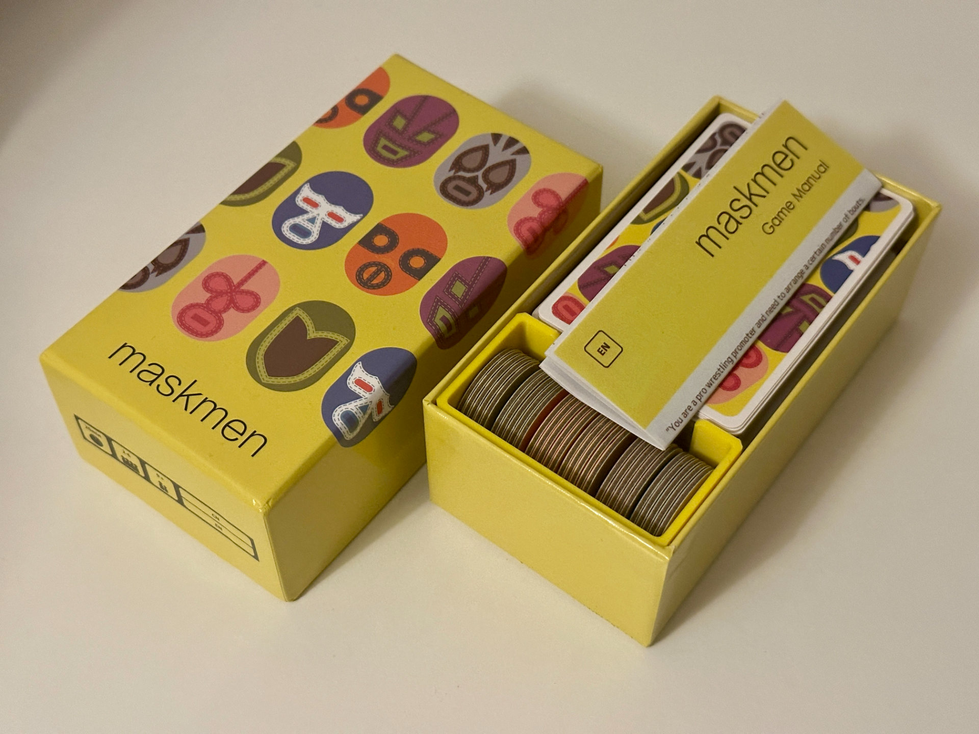 Maskmen Card Game Box Insert