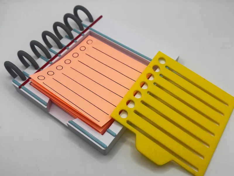 Notebook Sticky Note Holder With Stencil