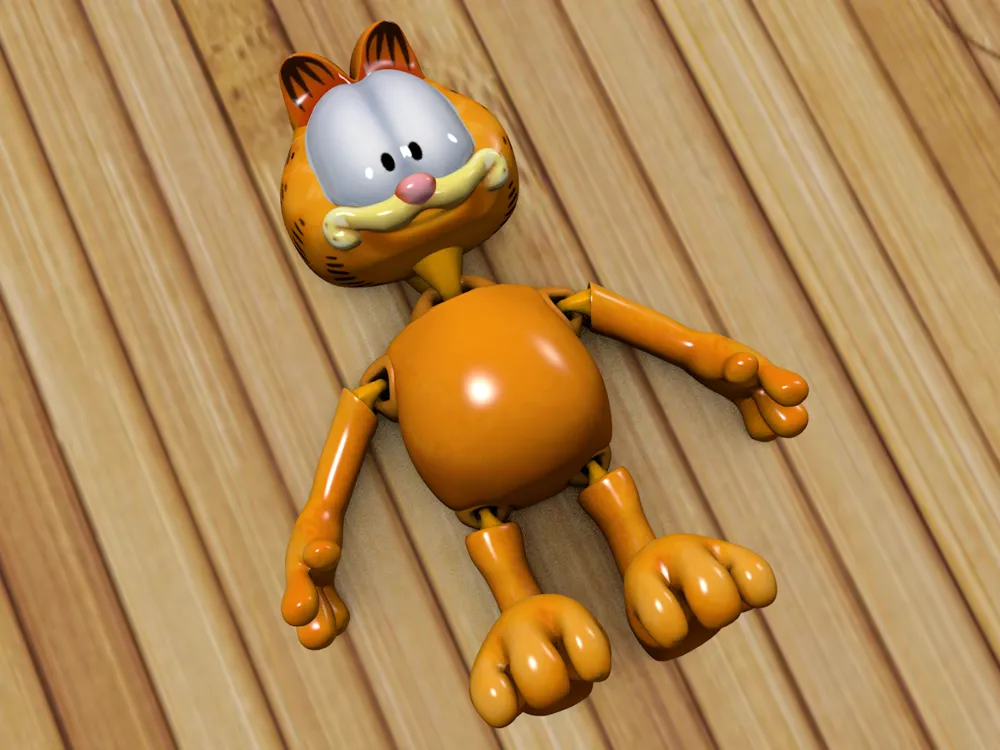 Flexi Keychain - Garfield by Layer Lab 3D - MakerWorld